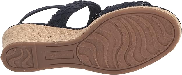 Bella Vita Women's Mariella Espadrille Sandal Navy Suede Size 7