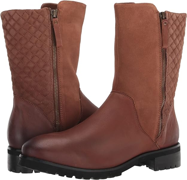 SoftWalk Women's Mansfield Faux Leather Ankle Boots Color Cognac Size 6M