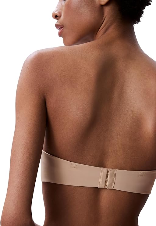 Calvin Klein Perfectly Fit Strapless Convertible Push-Up Bra Bare Nude Size 34C