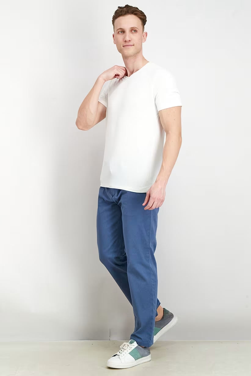 Club Room Men's Four-Way Stretch Pants Color Wedgewood Blue W32xL32