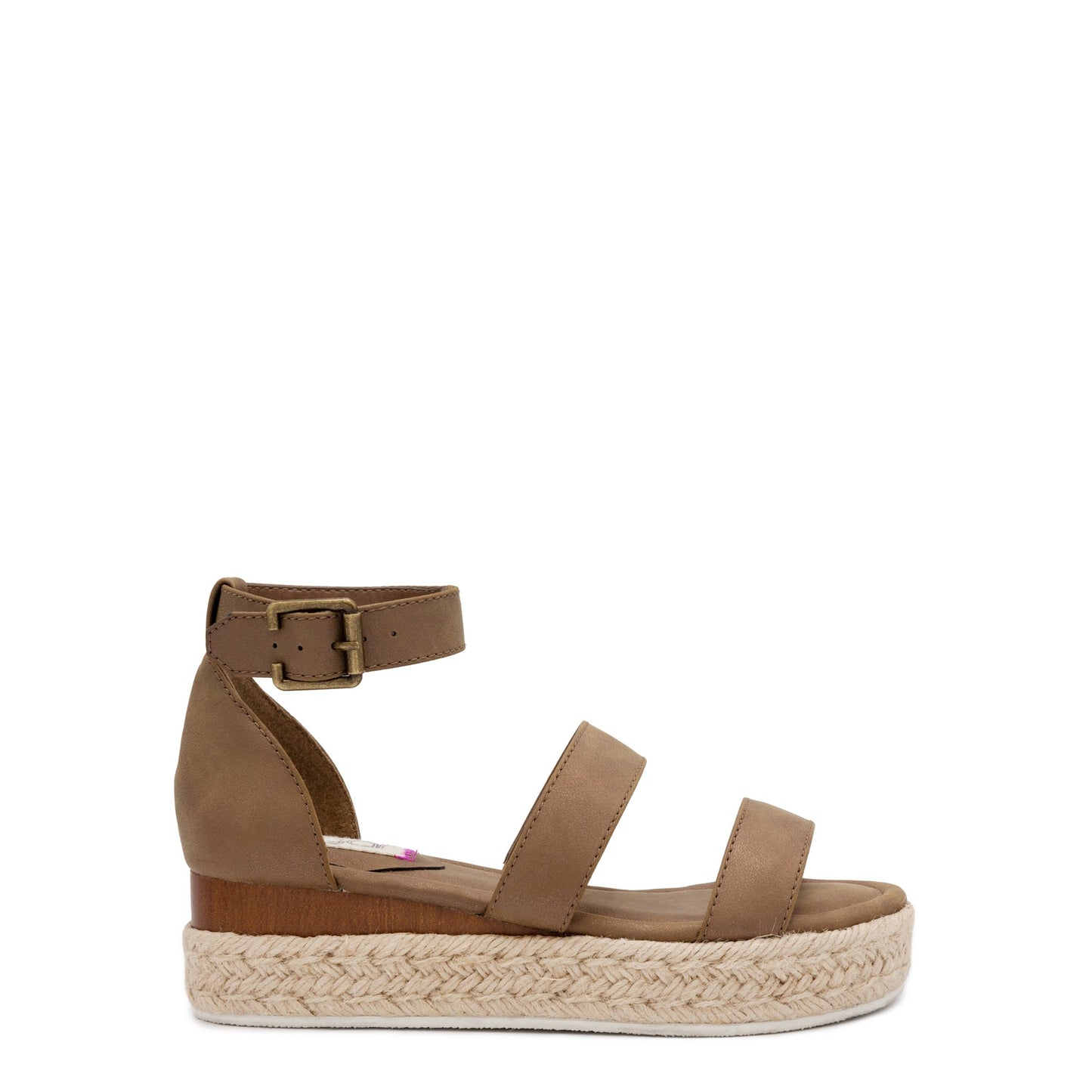 Sugar Women's Tahini Platform Wedge Sandals Color Bronze Size 6.5M