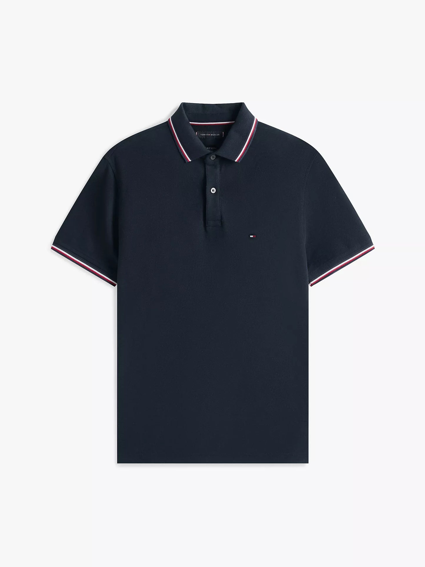 Tommy Hilfiger Men's 1985 Slim-Fit Tommy Wicking Polo Desert Sky Size M
