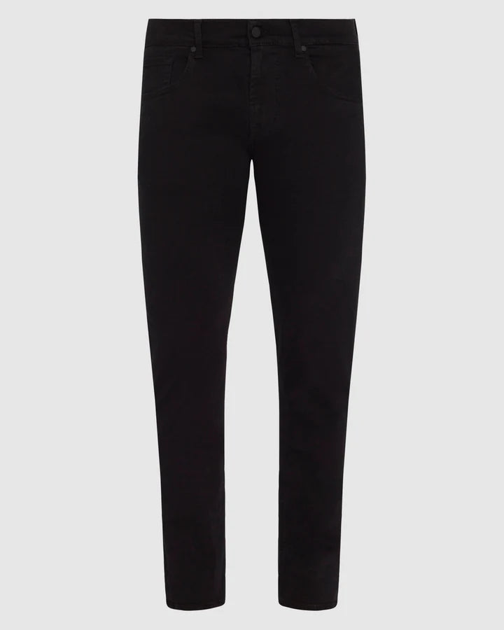 7 For All Mankind Men's Luxe Performance Slimmy Tapered Jeans Black Size 29