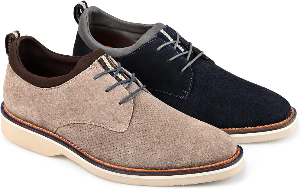 Thomas & Vine Men's Desmond Derby Shoe Color Navy Size 10.5M