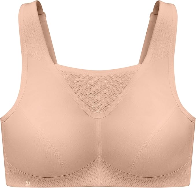 Glamorise No-bounce Camisole Sports Wirefree Bra Cafe Size 40DD