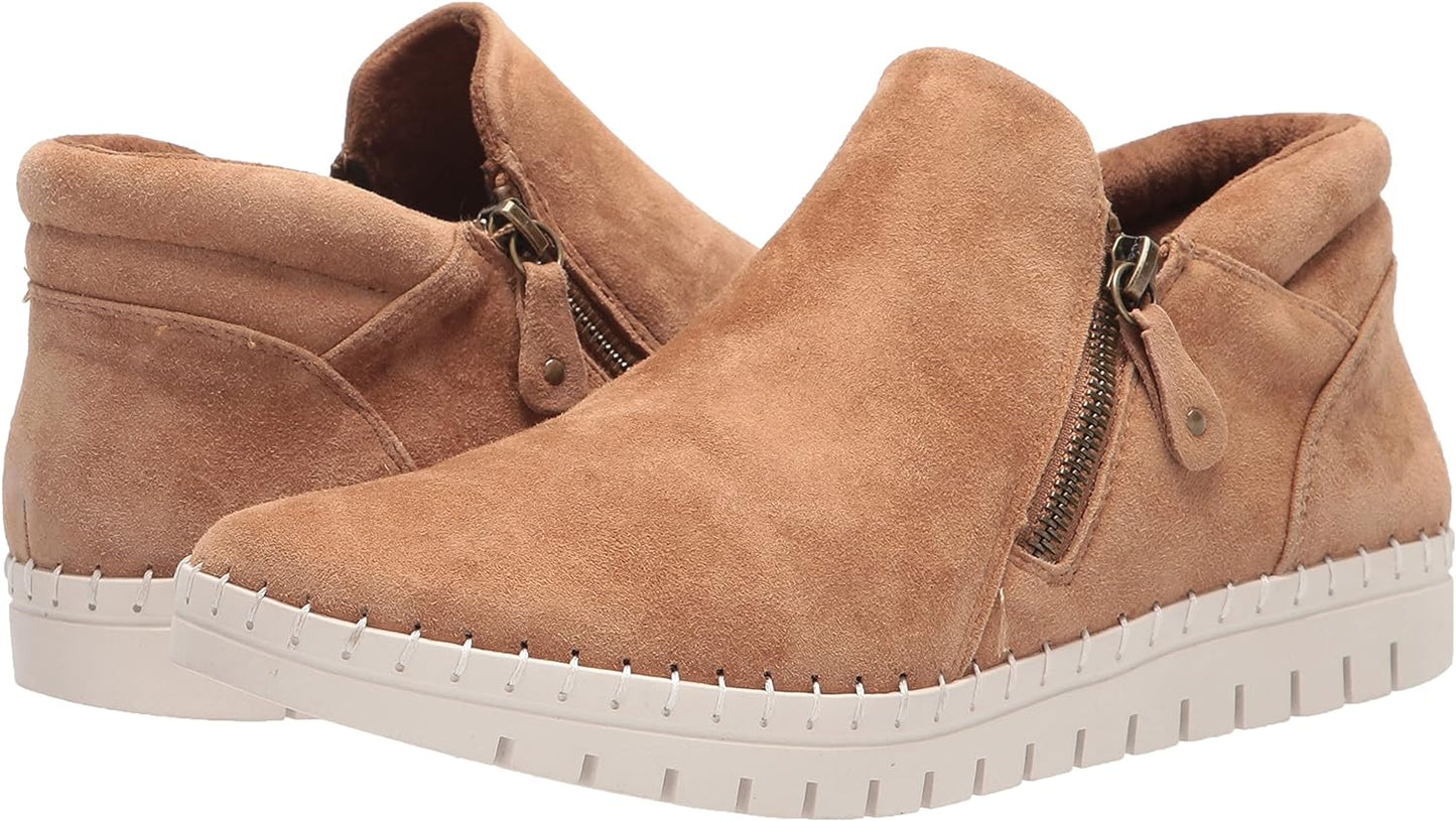Bella Vita Women's Camberly Sport Booties Color Saddle Kid Suede Leather Size 8.5W