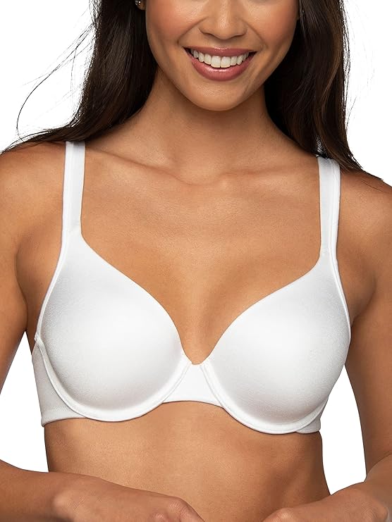 Vanity Fair Body Shine Full Coverage Underwire T-Shirt Bra Star White Size 38C
