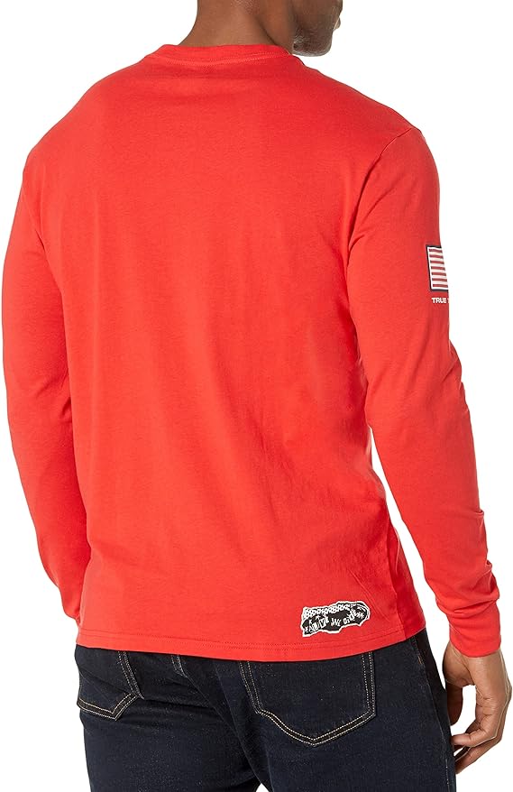 Volcom Men's Usst Stone Long Sleeve Tee Color Usst Red Size XL