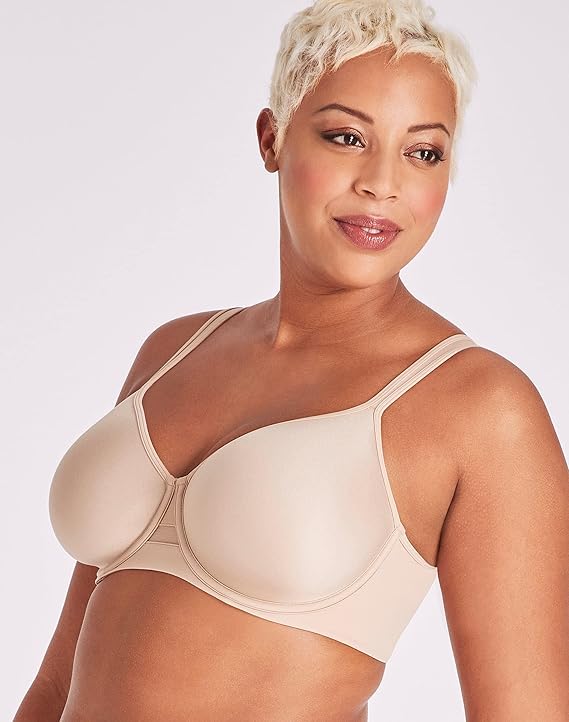 Bali One Smooth U Ultra Light Minimizer Underwire Bra Sandshell Size 36DD