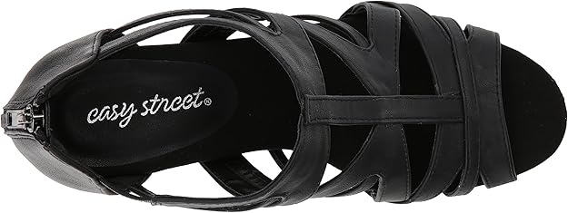 Easy Street Women's Amaze Dress Heeled Sandals Black Size 8