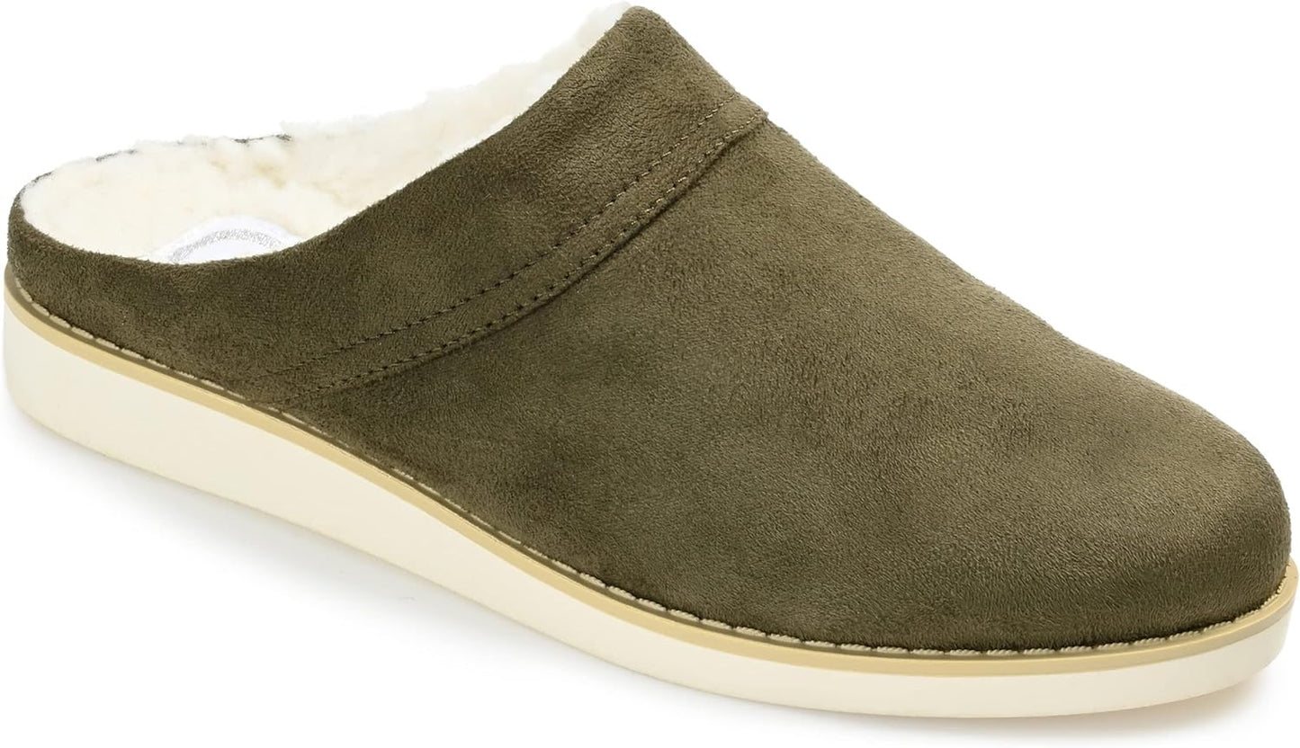 Journee Collection Women's Sabine Slip On Mules Almond Toe Slippers Color Green Size 12M