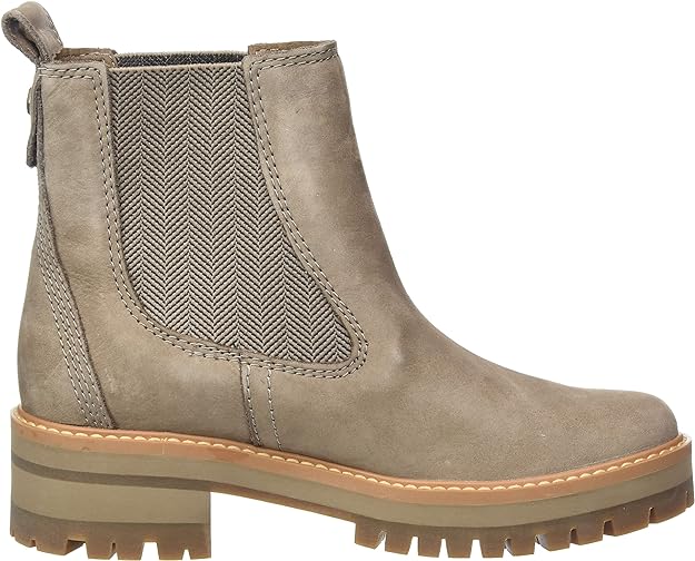 Timberland Women's Courmayeur Valley Chelsea Fashion Boot Color Taupe Nubuck Size 10M
