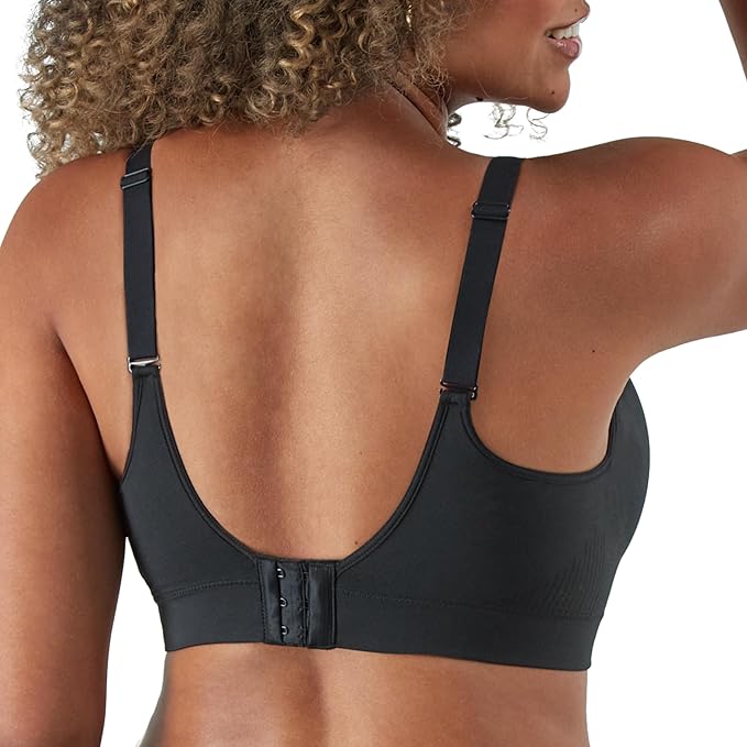 Bali Comfort Revolution Modern Seamless Wirefree Bra Black Size 2XL