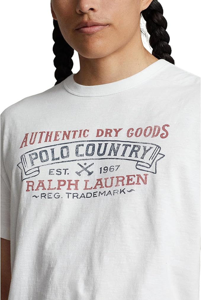 Polo Ralph Lauren Men's Classic-Fit Logo Country Graphic T-Shirt White Size 2XL