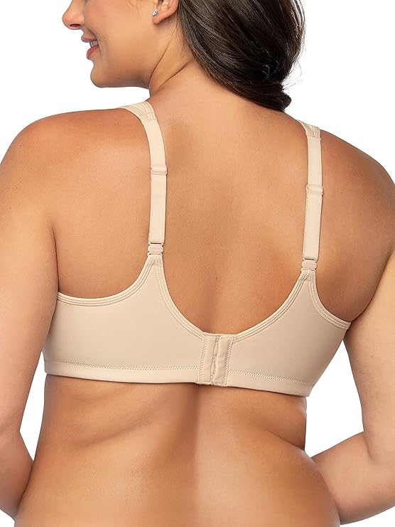 Vanity Fair Full-Figure Wireless Sports Bra Color Damask Neutral Nude Size 40D