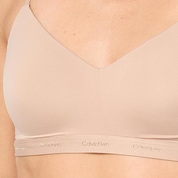 Calvin Klein Women's Form To Body Lightly Line Bralette Cedar Size XL