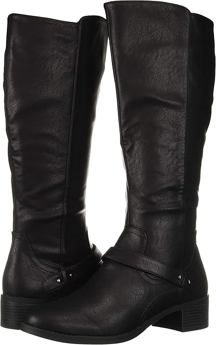 Easy Street Women's Jewel Mid Calf Riding Boots Color Black Size 8M