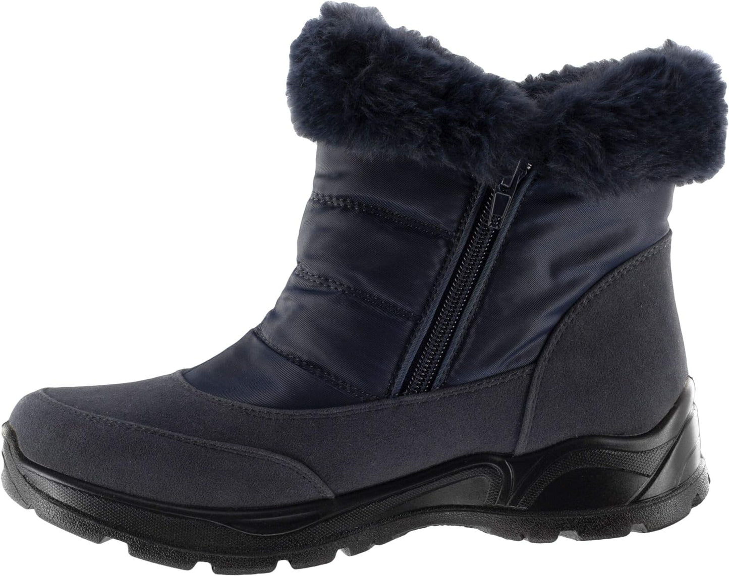 Easy Street Women's Frosty Waterproof Snow Boots Color Navy Size 8.5M