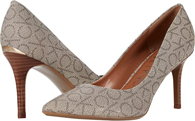 Calvin Klein Women's Gayle Pump Color Pink Florescent Patent Size 8M