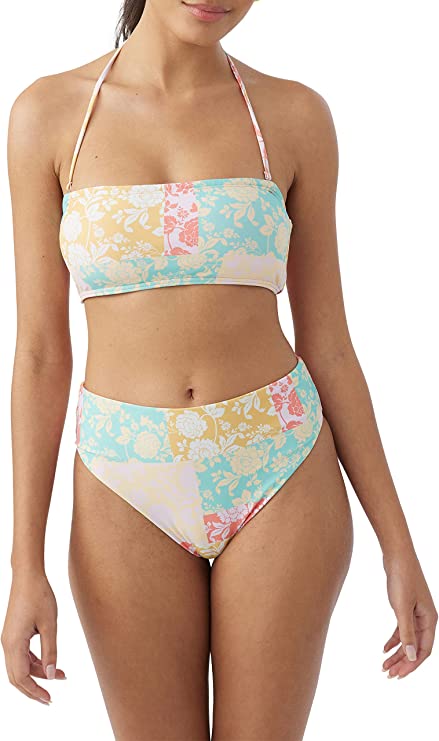 ONeill Juniors Olivia Dreamland Bandeau Bikini Top Multicolor Size M