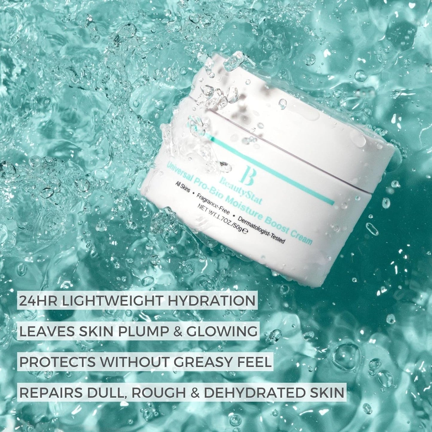 BeautyStat Universal Pro-Bio 24hr Moisture Boost Cream, 1.7 Oz