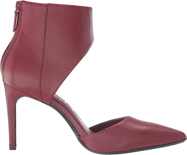 Calvin Klein Women's Rajon Nappa Leather Pump Color Barn Red Size 5M