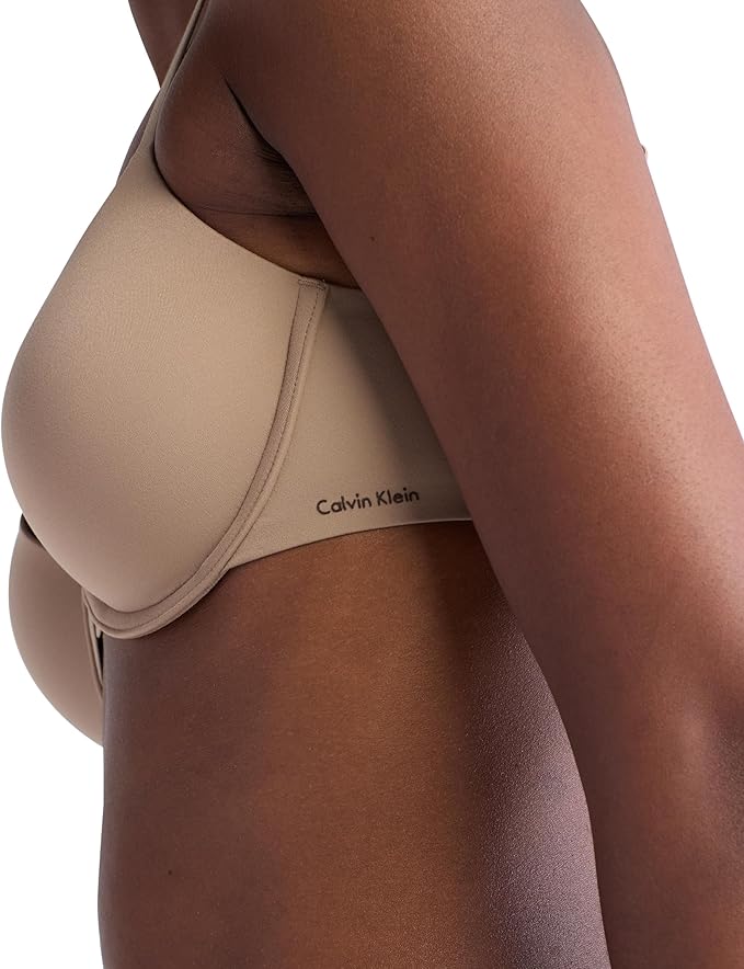 Calvin Klein Perfectly Fit Modern Lightly Lined T-Shirt Bra Rich Taupe Size 32B
