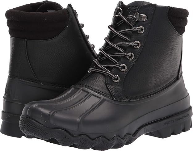 Sperry Men's Avenue Duck Promo Boots Black Size 8