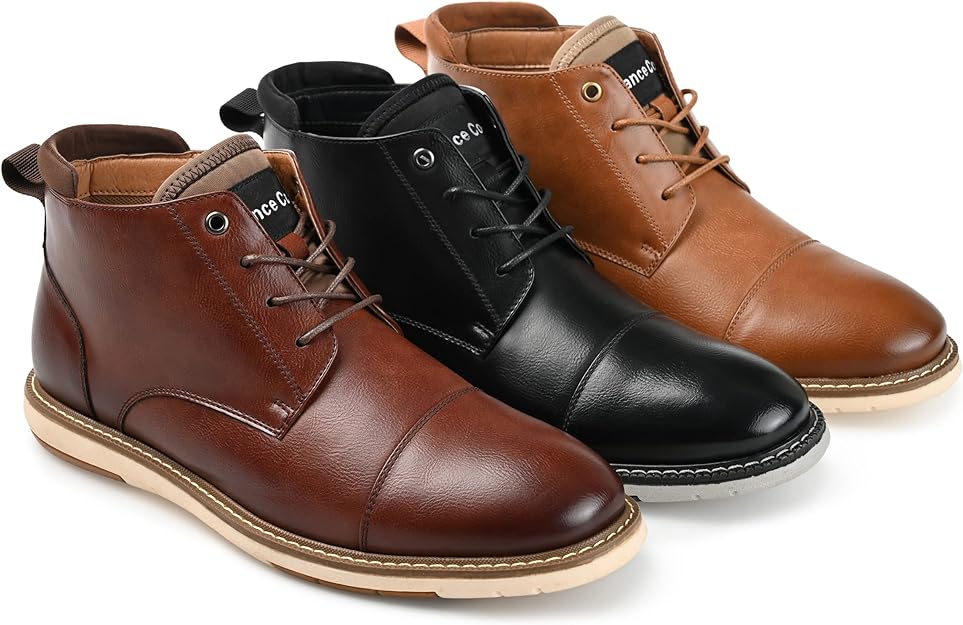 Vance Co. Men's Redford Tru Comfort Foam Chukka Boot Color Brown Size 8.5M