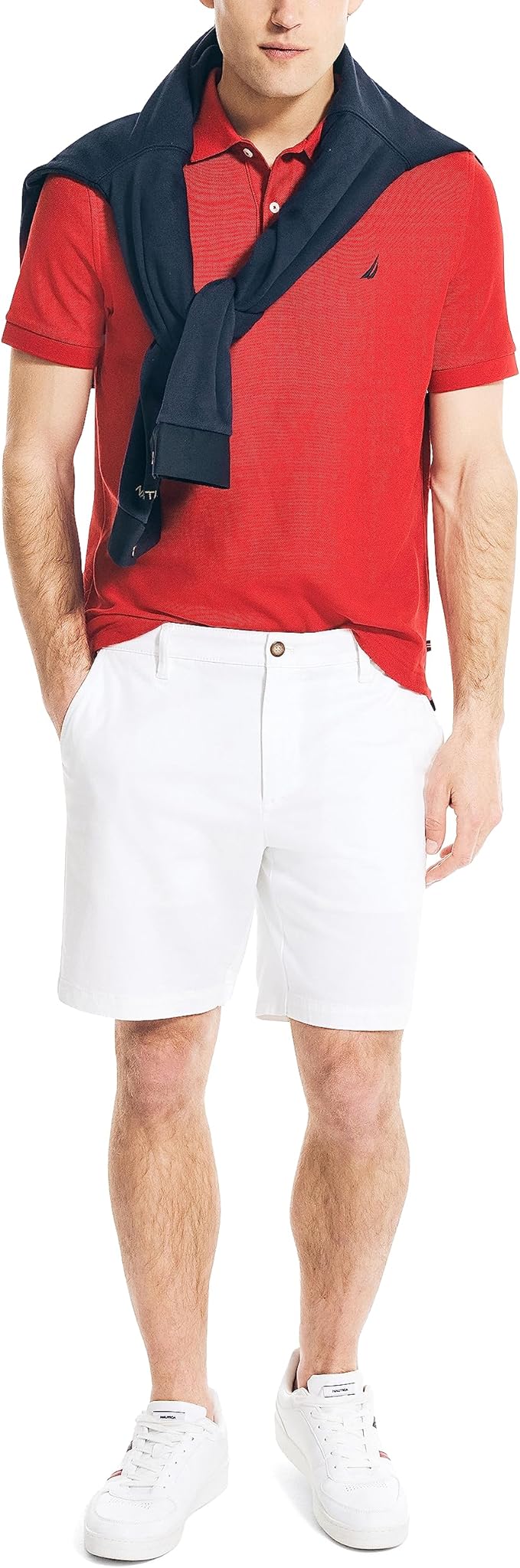 Nautica Men's Classic Performance Deck Polo Shirt Color Nautica Red Size XL