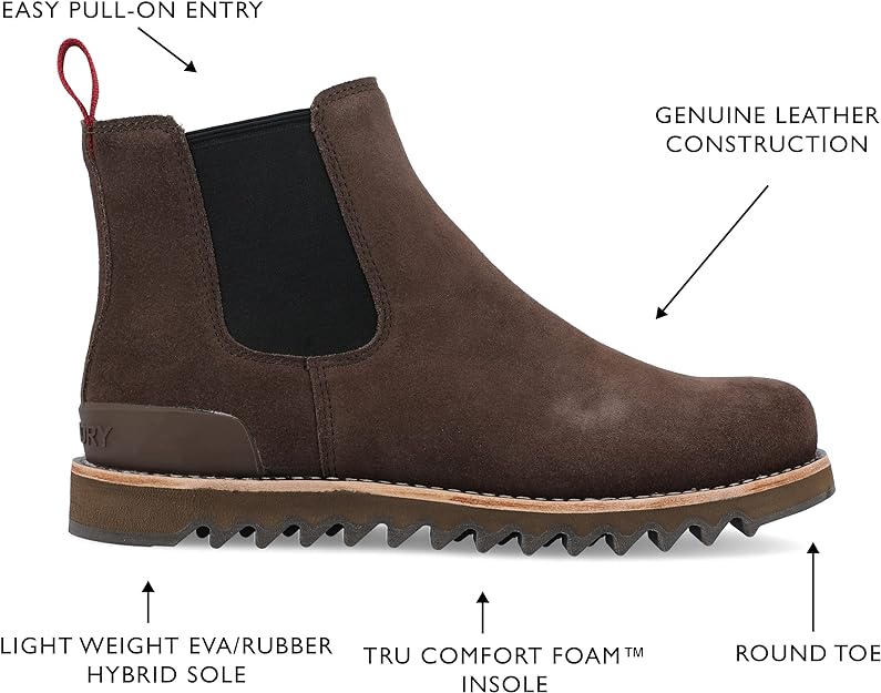 Territory Men's Yellowstone Chelsea Boot Color Brown Size 8.5W
