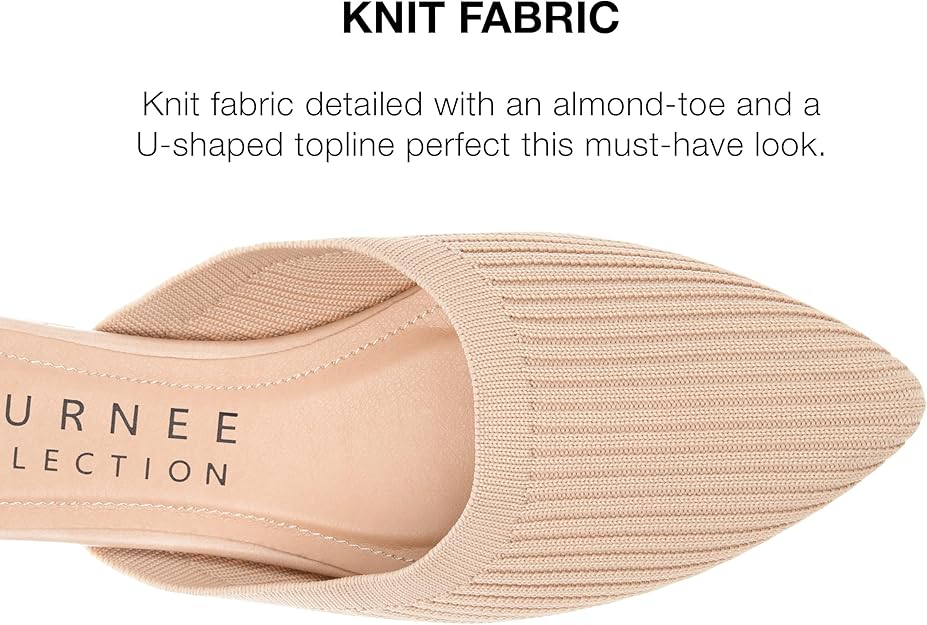 Journee Collection Women's Aniee Flat Knit Mules Beige Size 10