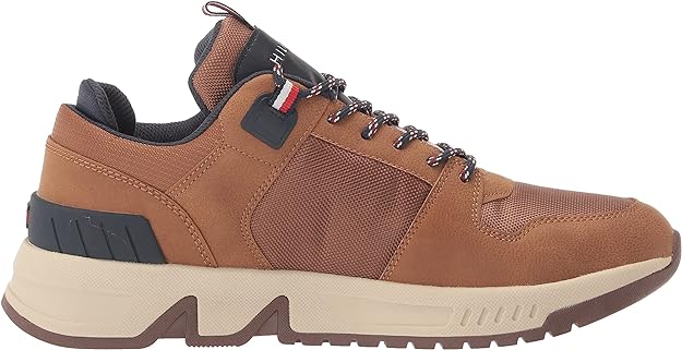 Tommy Hilfiger Men's Lorde Lace-Up Sneakers Color Wheat/Navy Size 11.5M