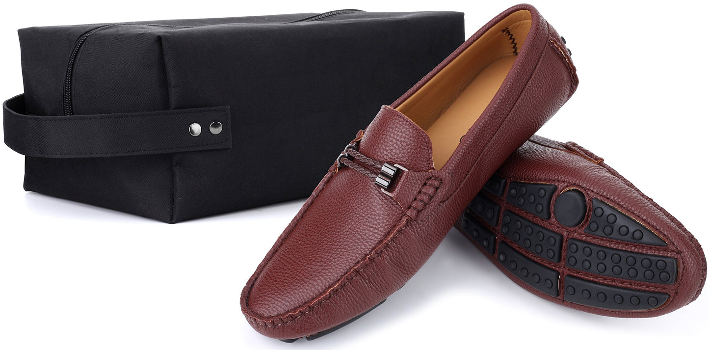 Mio Marino Men's Dress/Casual Loafers Color Brown Size 10.5