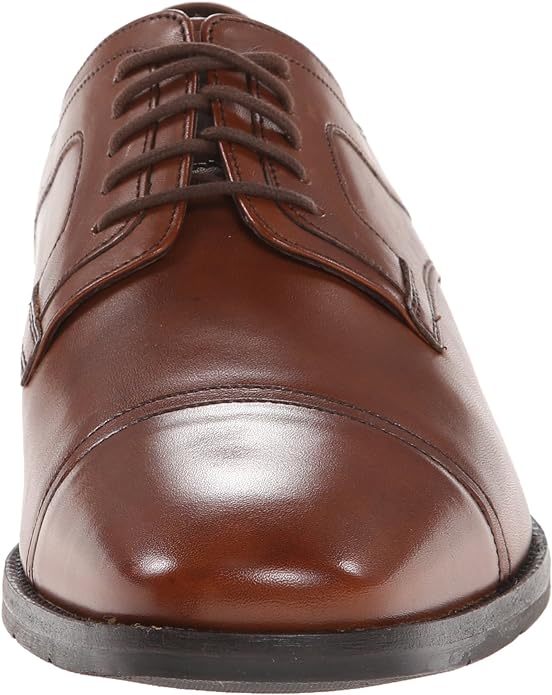 Johnston & Murphy Men's Larsey Oxford Color Tan Italian Calfskin Size 7.5M