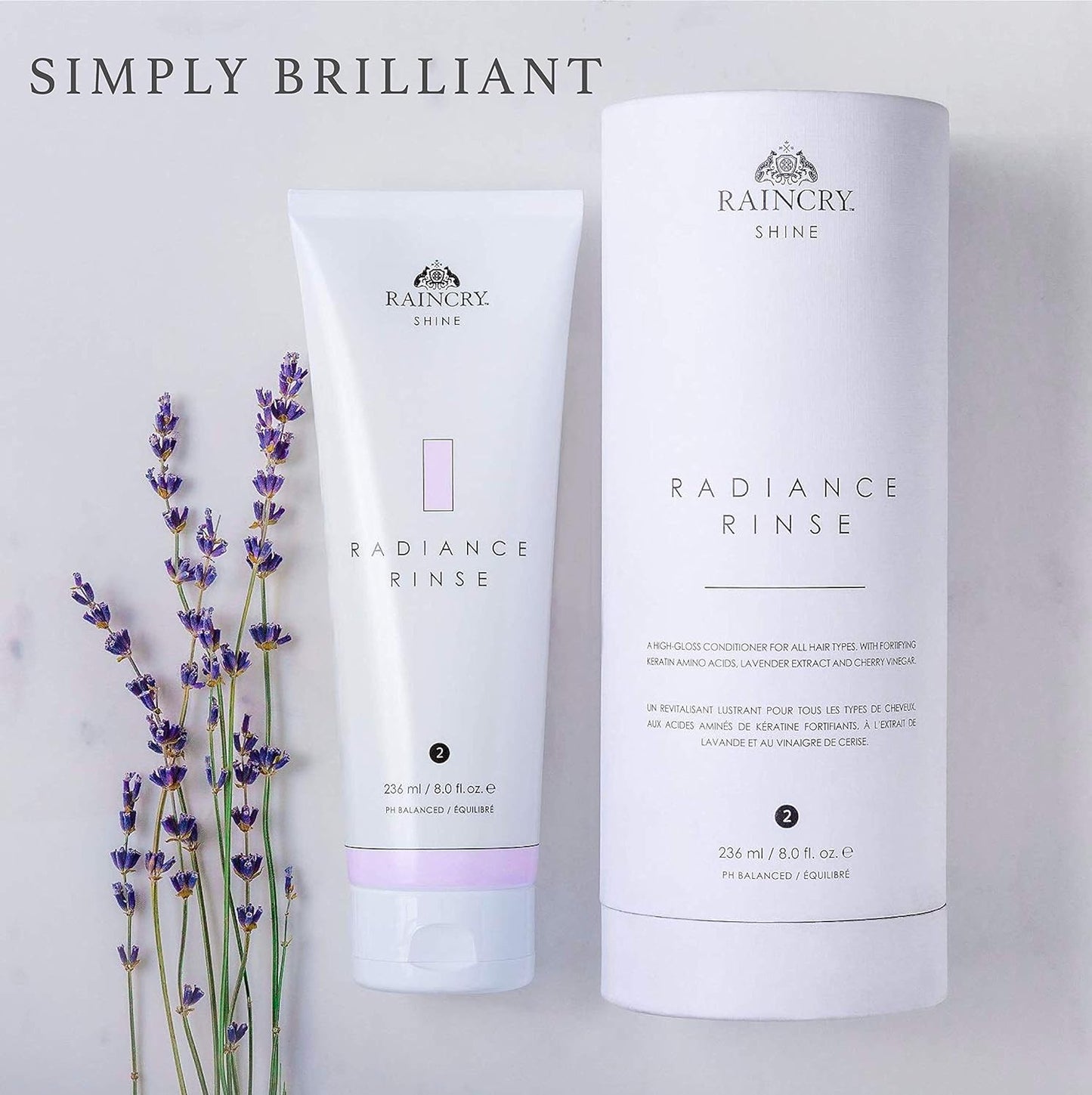 RAINCRY Shine Conditioner – Radiance Rinse 236mL