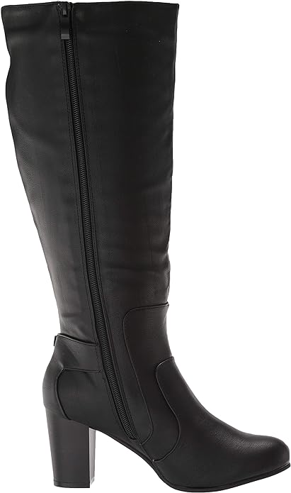 Journee Collection Women's Carver Wide Calf Knee High Boots Color Black Size 7.5M