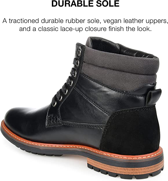 Vance Co. Men's Reeves Ankle Boot Color Black Size 10M