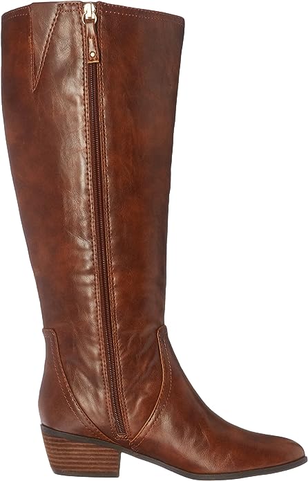 Dr. Scholl's Women's Brilliance Wide Calf Riding Boot Color Whiskey Size 8M WC