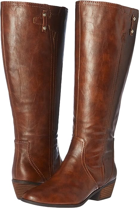 Dr. Scholl's Women's Brilliance Wide Calf Riding Boot Color Whiskey Size 8M WC