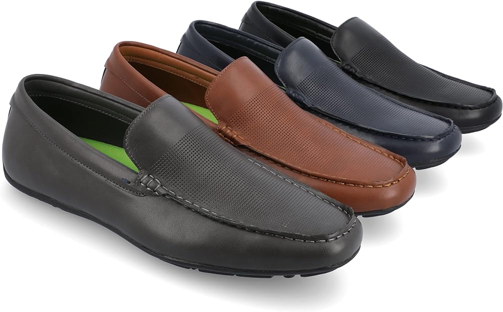 Vance Co. Men's Mitch Driving Loafer Color Black Size 11M