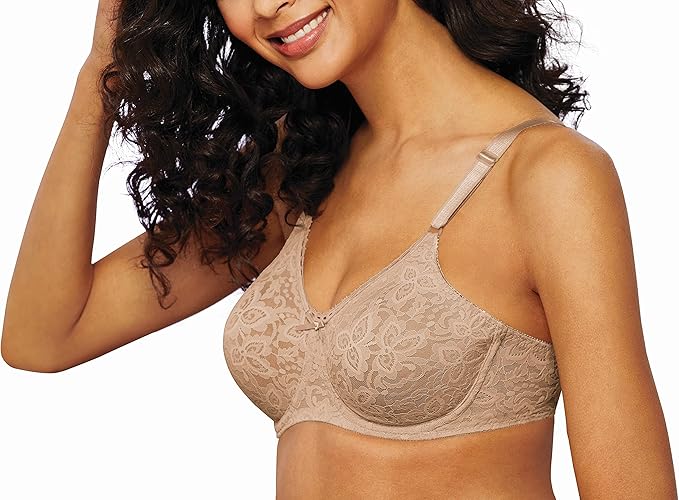 Bali Comfort U Lace N Smooth Seamless Underwire Bra Nude Size 38DD