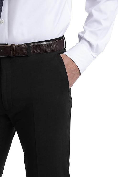 Calvin Klein Men's Skinny Fit Infinite Stretch Suit Pants Color Black W32xL30