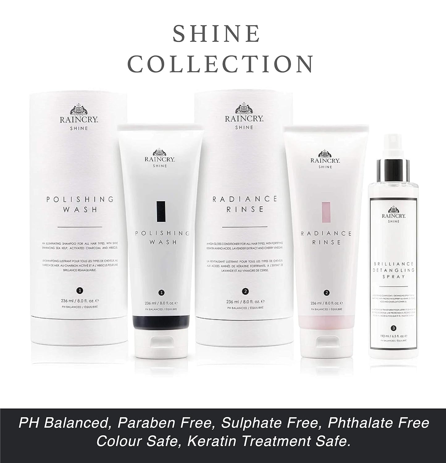 RAINCRY Shine Conditioner – Radiance Rinse 236mL