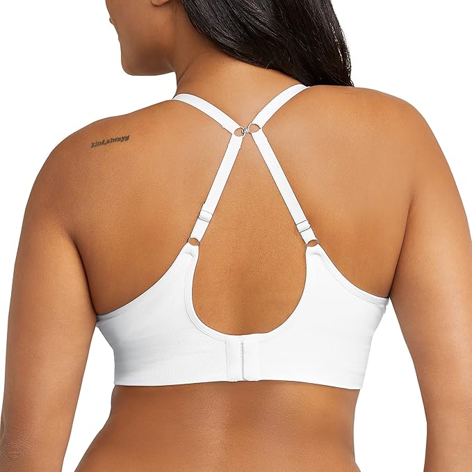 Maidenform M Seamless Lift Bralette Wireless Convertible Bralette White Size XL
