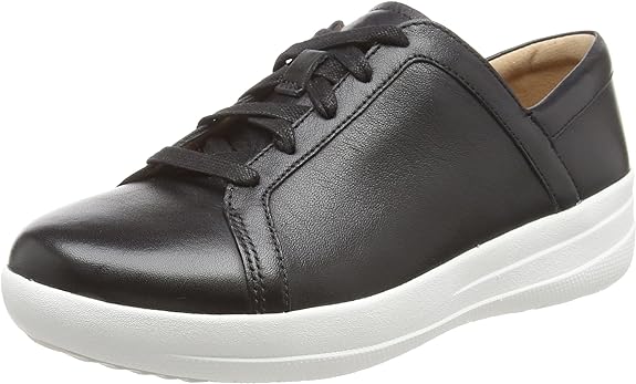 FitFlop Women's F-Sporty II LACE UP Sneakers Color Black Leathe Size 5M