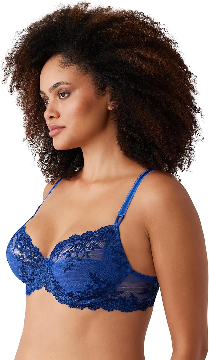 Wacoal Embrace Lace Underwire Bra Beaucoup Blue Size 34C