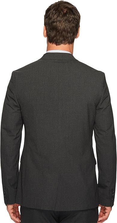 Calvin Klein Men's Slim Fit Button Notch End Bi-Stretch Jacket Iron Gate Size 2XL