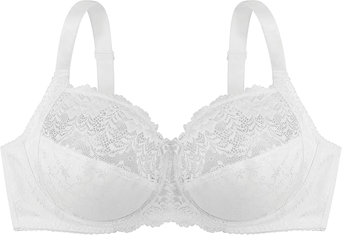 Dorina Women's Philippa Full Cup Non Padded Underwire Demi Bra White Size 44D