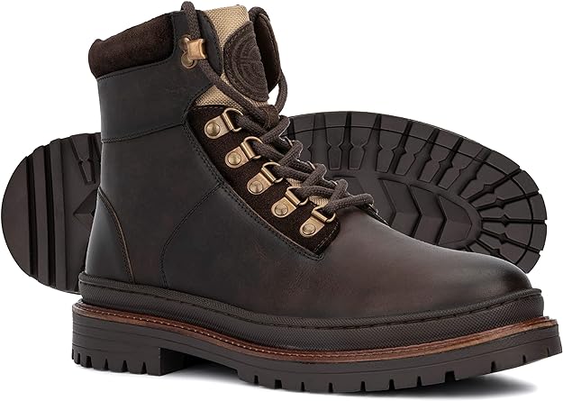 Reserved Footwear Men's Rafael Lace-Up Boot Color Brown Size 8.5M